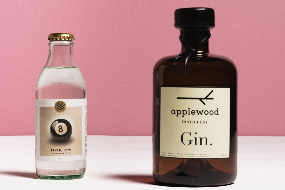 Applewood Gin and Strangelove Tonic No 8 from business partner hampers