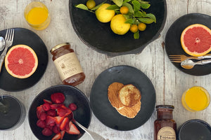 Wholesome honey and tea for breakfast care packages