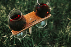 Sustainable wine glass holder gift