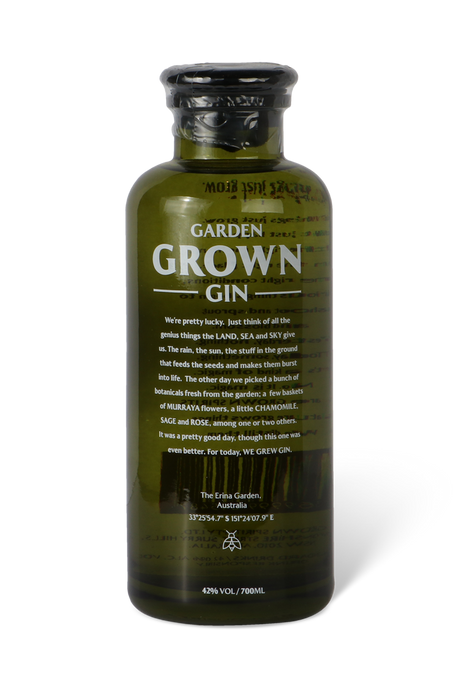 Garden grown gin from the Erina garden