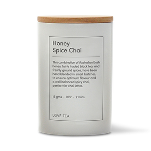 Honey Spice chai Tea canister by Love Tea