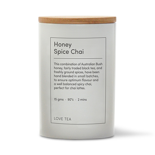 Honey Spice chai Tea canister by Love Tea